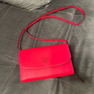 Red Vera Wang Crossbody Bag